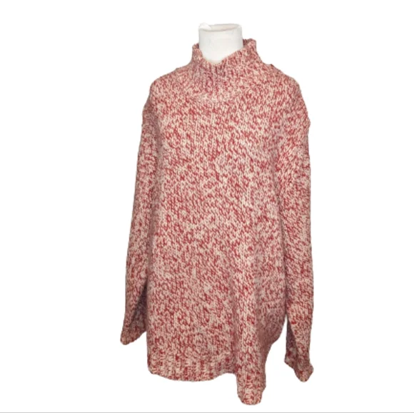 Vintage Eddie Bauer Wool Mock Turtleneck Sweater - Women's Size XXL - Picture 2 of 7